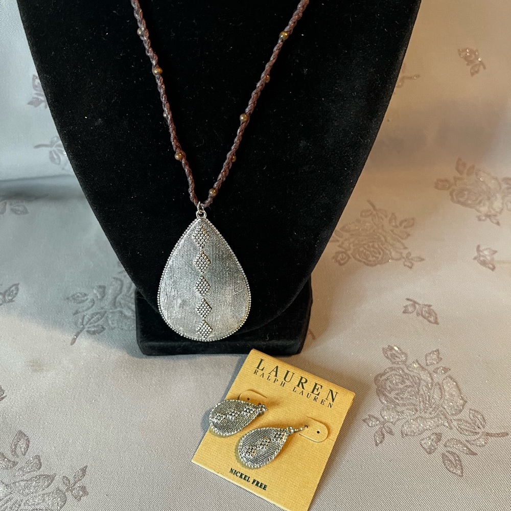 Ralph Lauren necklace and earring set